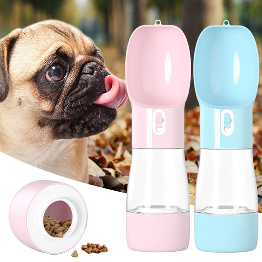 2-in-1 Pet Water & Food Bottle for Travel