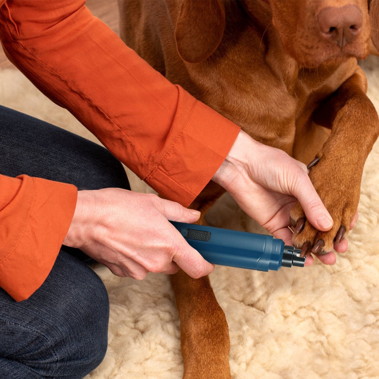 Quiet Pet Nail Grinder — 3-Port USB Rechargeable