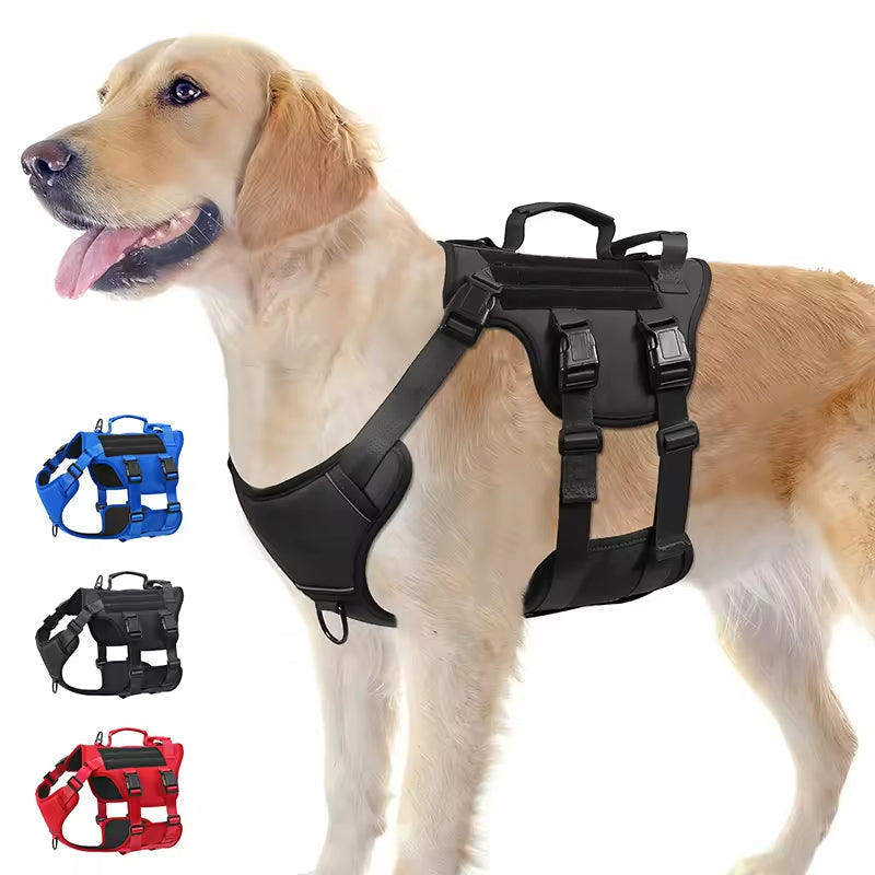 Tactical No-Pull Dog Harness — Dual Handle