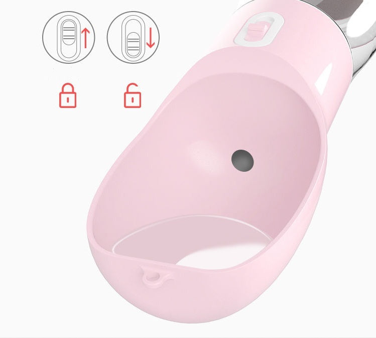 2-in-1 Pet Water & Food Bottle for Travel