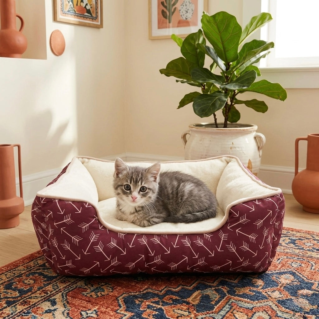 Cozy Pet Nest — Sherpa Bed for Cats & Small Dogs