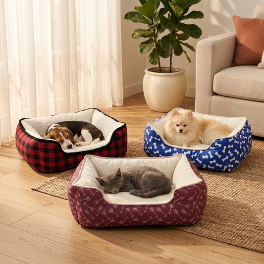 Cozy Pet Nest — Sherpa Bed for Cats & Small Dogs