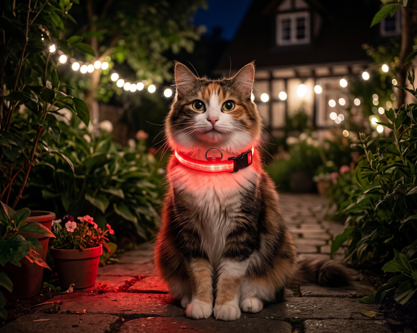 LED Light-Up Pet Collar — USB Rechargeable Safety
