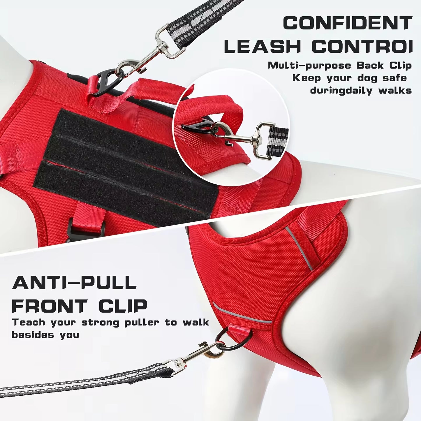 Tactical No-Pull Dog Harness — Dual Handle