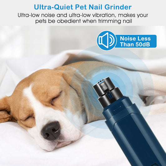 Quiet Pet Nail Grinder — 3-Port USB Rechargeable