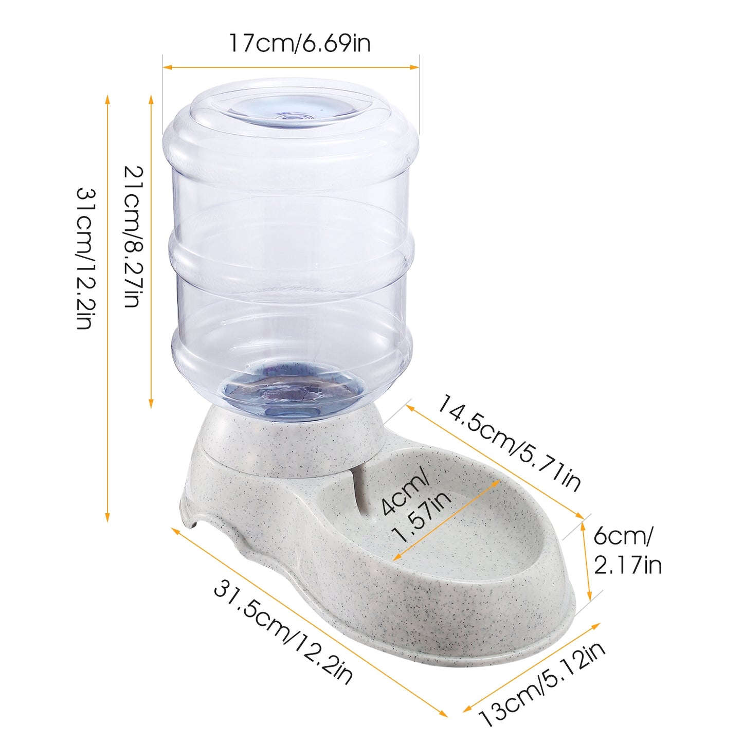 3.5L Gravity Pet Water Dispenser